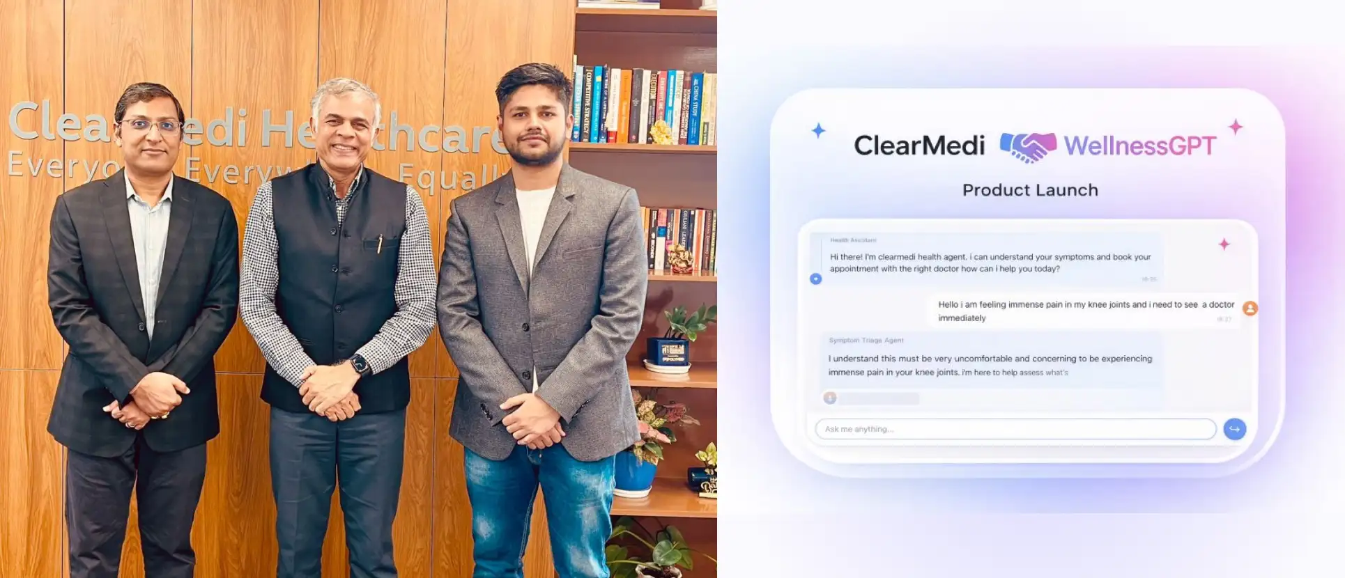 ClearMedi and HeyDoc AI WellnessGPT launch
